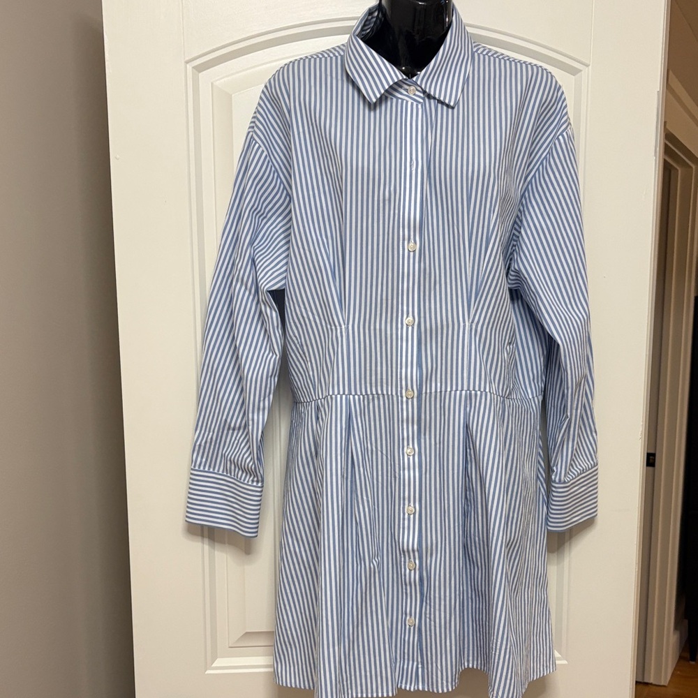 Abercrombie & Fitch Striped Blue Mini Dress